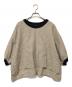 mizuiro-ind（ミズイロインド）の古着「リネンブラウス」｜ベージュ×ブラック