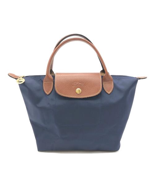 LONGCHAMP（ロンシャン）LONGCHAMP (ロンシャン) プリアージュ　ハンドバッグ ネイビーの古着・服飾アイテム