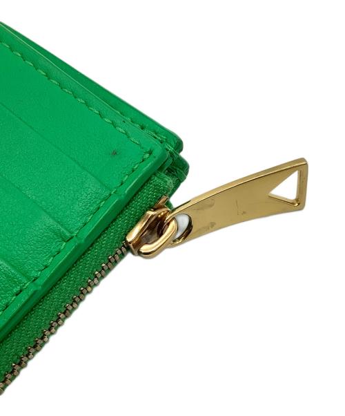 BOTTEGA VENETA（ボッテガベネタ）BOTTEGA VENETA (ボッテガベネタ) イントレチャート　2つ折り財布 グリーンの古着・服飾アイテム
