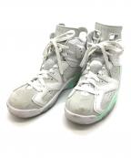 NIKEナイキ）の古着「WMNS AIR JORDAN 6 RETRO」｜ホワイト×ミントグリーン