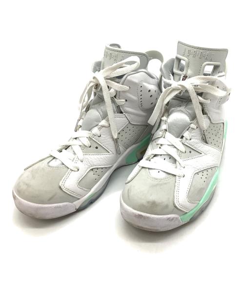 NIKE（ナイキ）NIKE (ナイキ) WMNS AIR JORDAN 6 RETRO ホワイト×ミントグリーン サイズ:23の古着・服飾アイテム