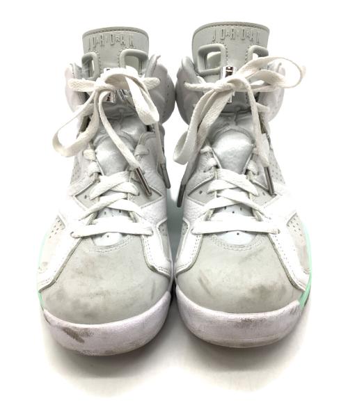 NIKE（ナイキ）NIKE (ナイキ) WMNS AIR JORDAN 6 RETRO ホワイト×ミントグリーン サイズ:23の古着・服飾アイテム