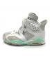 NIKE (ナイキ) WMNS AIR JORDAN 6 RETRO ホワイト×ミントグリーン サイズ:23：7000円