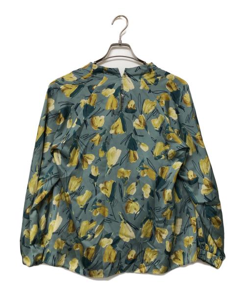 TOMORROW LAND collection（トゥモローランドコレクション）TOMORROW LAND collection (トゥモローランドコレクション) ボウタイギャザーブラウス グリーン×イエロー サイズ:36の古着・服飾アイテム