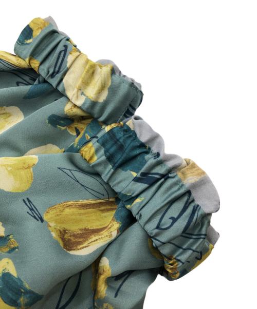 TOMORROW LAND collection（トゥモローランドコレクション）TOMORROW LAND collection (トゥモローランドコレクション) ボウタイギャザーブラウス グリーン×イエロー サイズ:36の古着・服飾アイテム