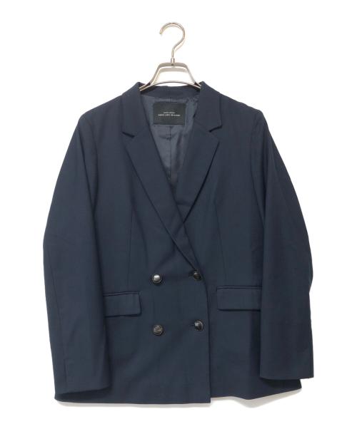 green label relaxing（グリーンレーベルリラクシング）green label relaxing (グリーンレーベルリラクシング) ギャバダブルジャケット ブラック サイズ:SIZE 36の古着・服飾アイテム