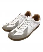 GERMAN TRAINERジャーマントレーナー）の古着「スニーカー」｜ホワイト×グレー