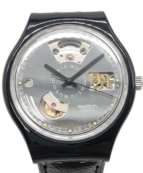 SWATCH（スウォッチ）SWATCH (スウォッチ) Automatic BLACK MOTION シルバーの古着・服飾アイテム
