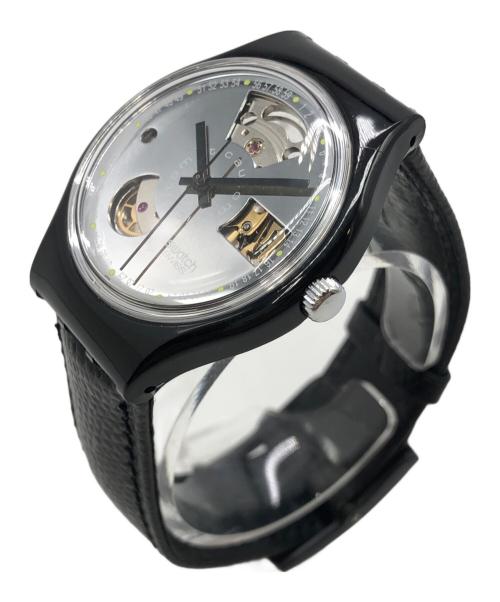 SWATCH（スウォッチ）SWATCH (スウォッチ) Automatic BLACK MOTION シルバーの古着・服飾アイテム