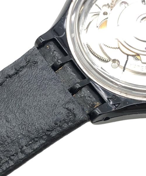SWATCH（スウォッチ）SWATCH (スウォッチ) Automatic BLACK MOTION シルバーの古着・服飾アイテム