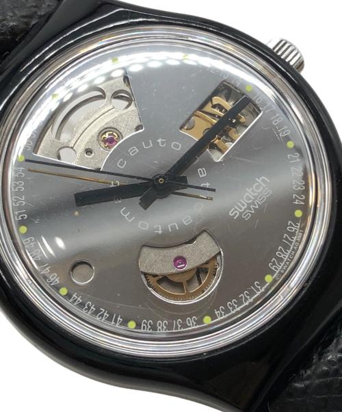 SWATCH（スウォッチ）SWATCH (スウォッチ) Automatic BLACK MOTION シルバーの古着・服飾アイテム