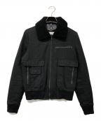 Saint Laurent Parisサンローランパリ）の古着「襟ボアボンバージャケット」｜ブラック