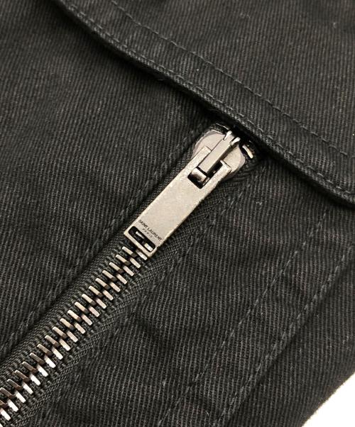 Saint Laurent Paris（サンローランパリ）Saint Laurent Paris (サンローランパリ) 襟ボアボンバージャケット ブラック サイズ:SIZE 44の古着・服飾アイテム