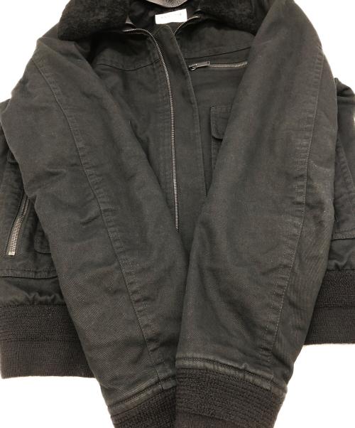 Saint Laurent Paris（サンローランパリ）Saint Laurent Paris (サンローランパリ) 襟ボアボンバージャケット ブラック サイズ:SIZE 44の古着・服飾アイテム