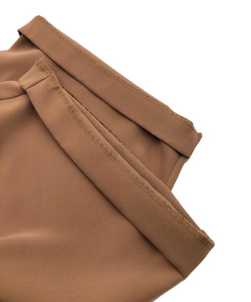 SOEJU（ソージュ）SOEJU (ソージュ) サイドタックワイドパンツ ブラウン サイズ:SIZE Mの古着・服飾アイテム