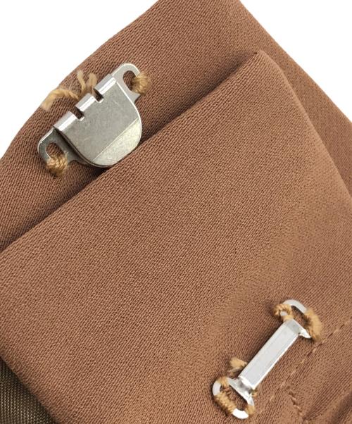 SOEJU（ソージュ）SOEJU (ソージュ) サイドタックワイドパンツ ブラウン サイズ:SIZE Mの古着・服飾アイテム