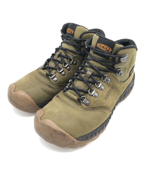 KEEN（キーン）KEEN (キーン) トレッキングシューズ カーキ×ブラック サイズ:SIZE 26.5cmの古着・服飾アイテム