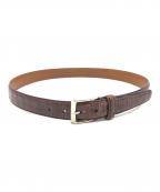 K.T.LEWISTONケーティールイストン）の古着「レザーベルト」｜ブラウン