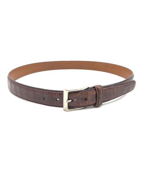 K.T.LEWISTON（ケーティールイストン）K.T.Lewiston (ケーティールイストン) レザーベルト ブラウンの古着・服飾アイテム