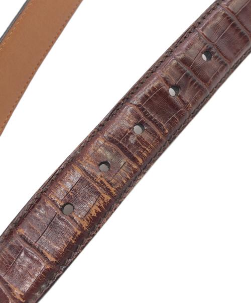 K.T.LEWISTON（ケーティールイストン）K.T.Lewiston (ケーティールイストン) レザーベルト ブラウンの古着・服飾アイテム