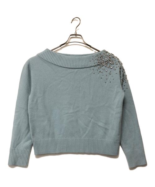 ANAYI（アナイ）ANAYI (アナイ) スノーフレークニット スカイブルー サイズ:38の古着・服飾アイテム