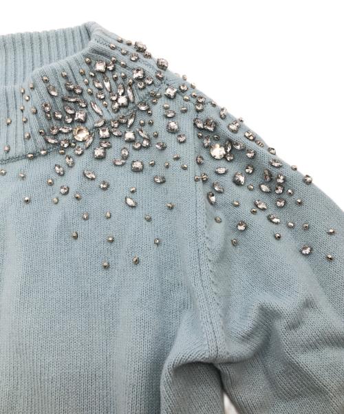 ANAYI（アナイ）ANAYI (アナイ) スノーフレークニット スカイブルー サイズ:38の古着・服飾アイテム