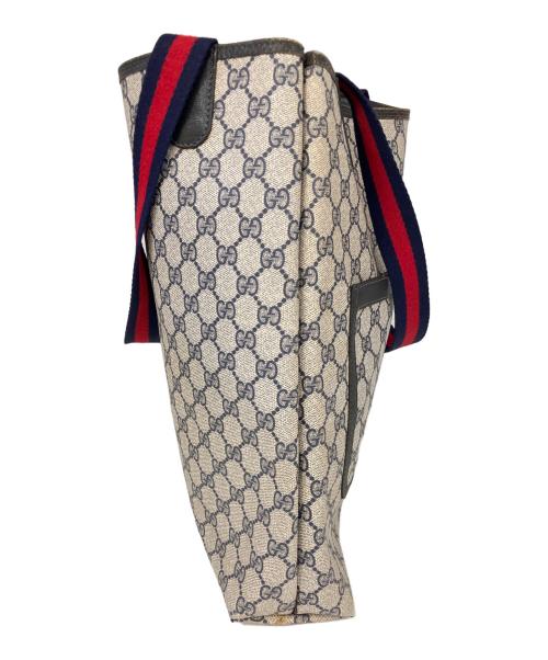 GUCCI（グッチ）GUCCI (グッチ) OLD GUCCI　シェリーライン ベージュ×ブラックの古着・服飾アイテム