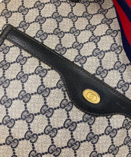 GUCCI（グッチ）GUCCI (グッチ) OLD GUCCI　シェリーライン ベージュ×ブラックの古着・服飾アイテム