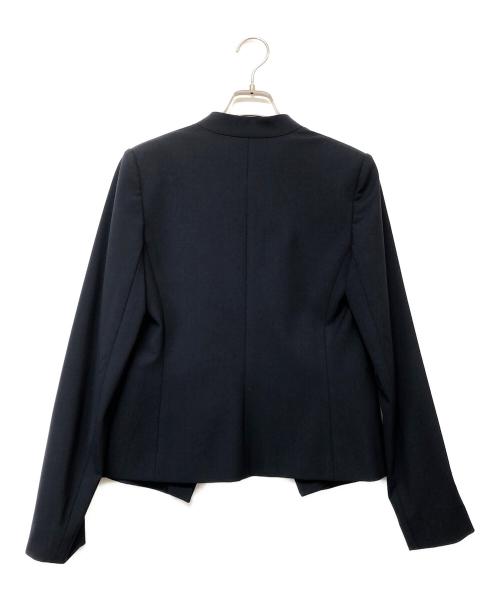 theory（セオリー）theory (セオリー) ノーカラージャケット ネイビー サイズ:2の古着・服飾アイテム