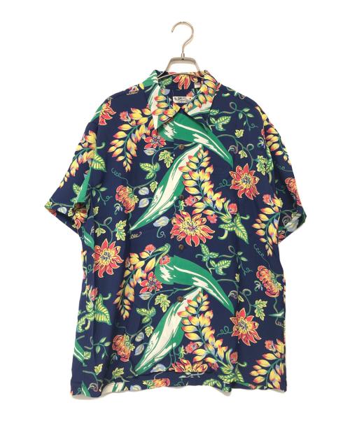 Sun Surf（サンサーフ）Sun Surf (サンサーフ) ハワイアンシャツ ブルー×グリーン サイズ:SIZE Lの古着・服飾アイテム
