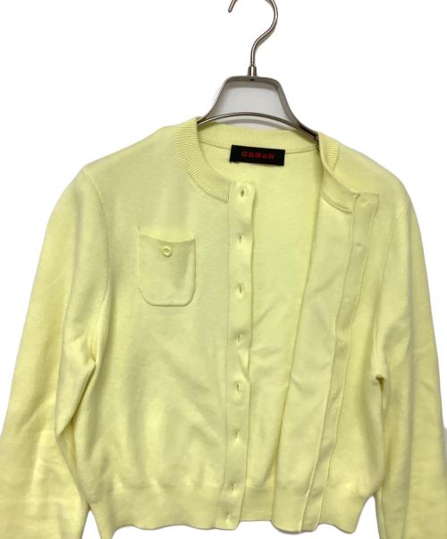 CABAN（キャバン）CABaN (キャバン) 薄手カーディガン イエロー サイズ:ＸＳの古着・服飾アイテム