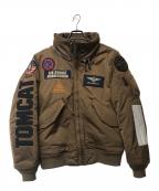 AVIREXアヴィレックス）の古着「ジャケット」｜ダークブラウン