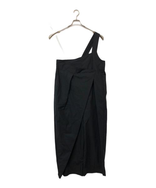 ETRE TOKYO（エトレトウキョウ）ETRE TOKYO (エトレトウキョウ) ワンショルダー ラップワイドパンツ ブラック サイズ: Mの古着・服飾アイテム