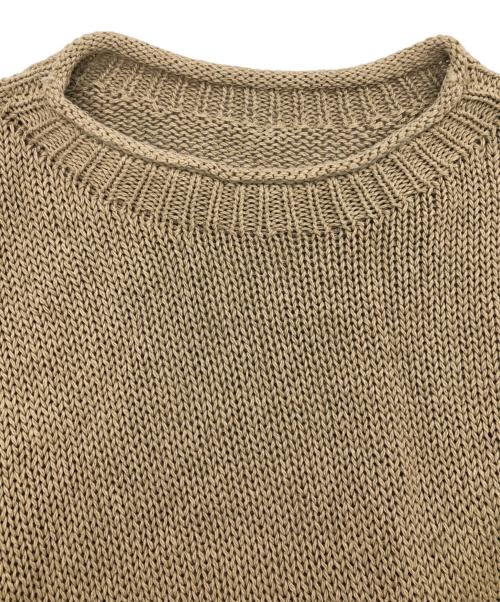 ETRE TOKYO（エトレトウキョウ）ETRE TOKYO (エトレトウキョウ) ボトルネックローゲージニットプルオーバー　薄手ニット ブラウン サイズ:Freeの古着・服飾アイテム