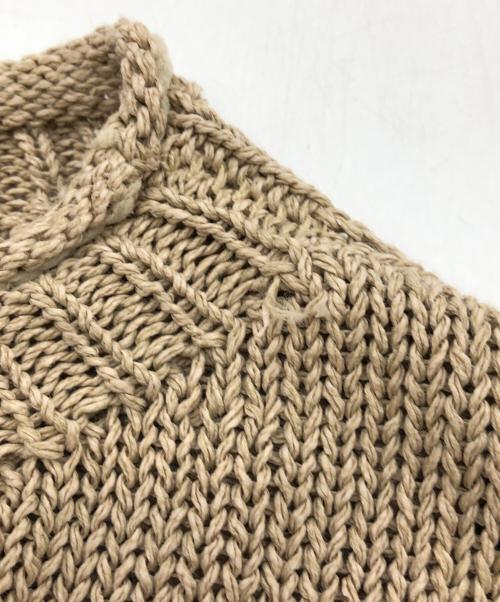 ETRE TOKYO（エトレトウキョウ）ETRE TOKYO (エトレトウキョウ) ボトルネックローゲージニットプルオーバー　薄手ニット ブラウン サイズ:Freeの古着・服飾アイテム