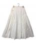 ETRE TOKYO (エトレトウキョウ) サイドギャザーボリュームスカート ホワイト サイズ:M 未使用品：17000円