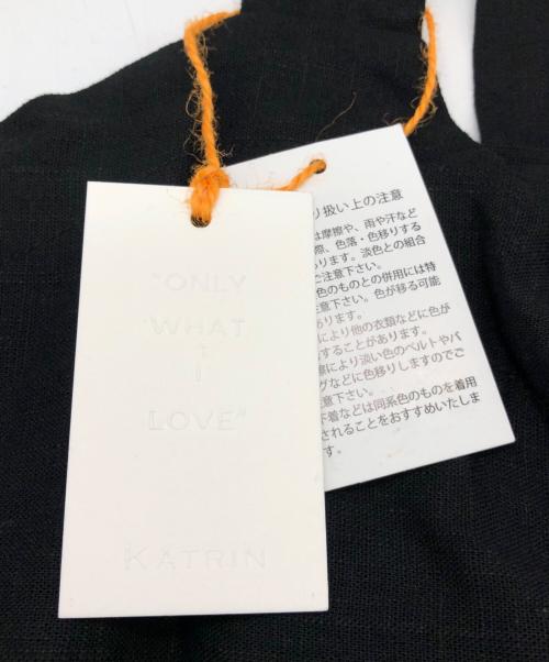 Katrin TOKYO（カトリーン トーキョー）Katrin TOKYO (カトリーン トーキョー) ノースリーブ・キャミソールワンピース ブラック サイズ:Freeの古着・服飾アイテム