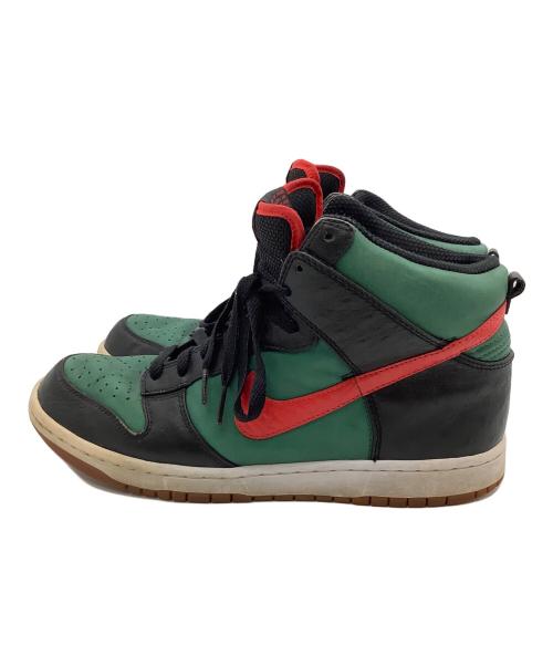 NIKE（ナイキ）NIKE (ナイキ) HI SUPREME SPARK LE グリーン×レッド サイズ:27.5の古着・服飾アイテム