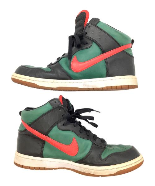 NIKE（ナイキ）NIKE (ナイキ) HI SUPREME SPARK LE グリーン×レッド サイズ:27.5の古着・服飾アイテム