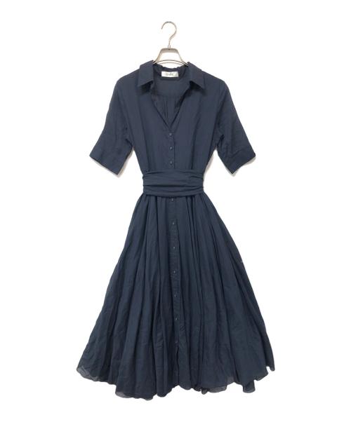 JENNE（ジェンヌ）JENNE (ジェンヌ) 半袖ワンピース ネイビー サイズ:SIZE Mの古着・服飾アイテム