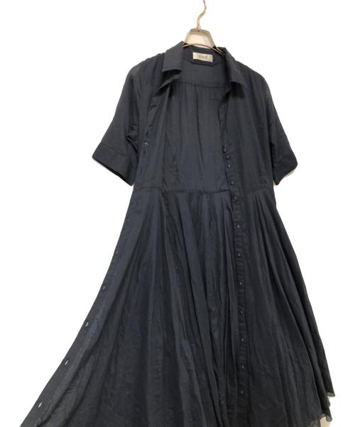 JENNE（ジェンヌ）JENNE (ジェンヌ) 半袖ワンピース ネイビー サイズ:SIZE Mの古着・服飾アイテム