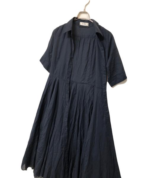 JENNE（ジェンヌ）JENNE (ジェンヌ) 半袖ワンピース ネイビー サイズ:SIZE Mの古着・服飾アイテム