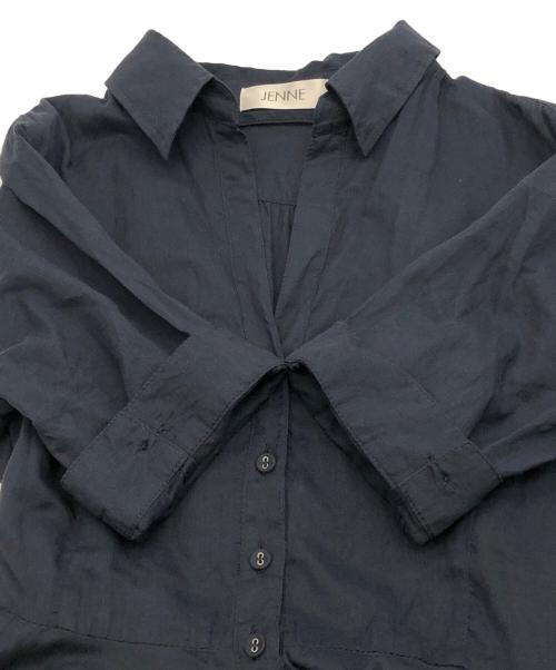 JENNE（ジェンヌ）JENNE (ジェンヌ) 半袖ワンピース ネイビー サイズ:SIZE Mの古着・服飾アイテム