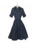 JENNE（ジェンヌ）の古着「半袖ワンピース」｜ネイビー