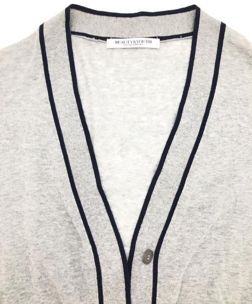 BEAUTY&YOUTH（ビューティーアンドユース）BEAUTY&YOUTH (ビューティーアンドユース) 薄手カーディガン グレー サイズ:Freeの古着・服飾アイテム