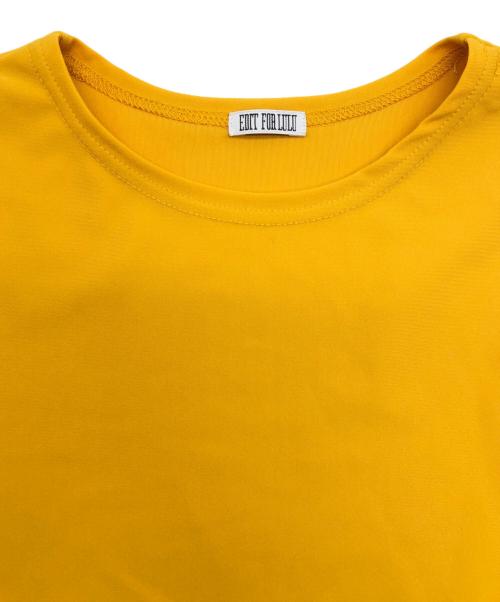 edit.for lulu（エディットフォールル）edit.for lulu (エディットフォールル) 長袖ワンピース イエロー サイズ:Freeの古着・服飾アイテム