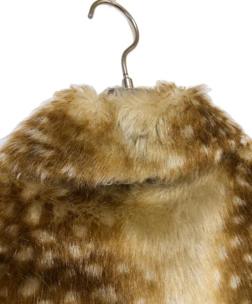 edit.for lulu（エディットフォールル）edit.for LuLu (エディットフォールル) フェイクファーコート ブラウン サイズ:Freeの古着・服飾アイテム