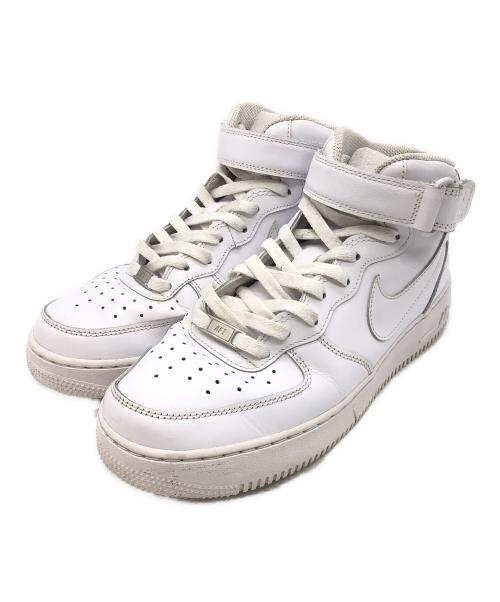 NIKE（ナイキ）NIKE (ナイキ) AIR FORCE1 HIGH　ハイカットスニーカー ホワイト サイズ:SIZE 27cmの古着・服飾アイテム