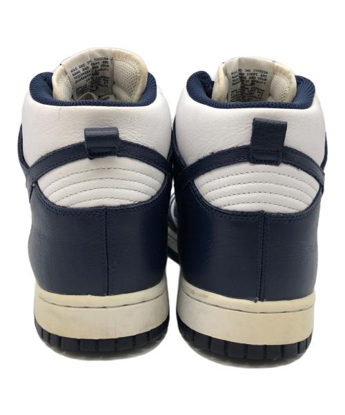 NIKE（ナイキ）NIKE (ナイキ) DUNK HIGH RETRO QS　ハイカットスニーカー ネイビー×ホワイト サイズ:SIZE 27cmの古着・服飾アイテム