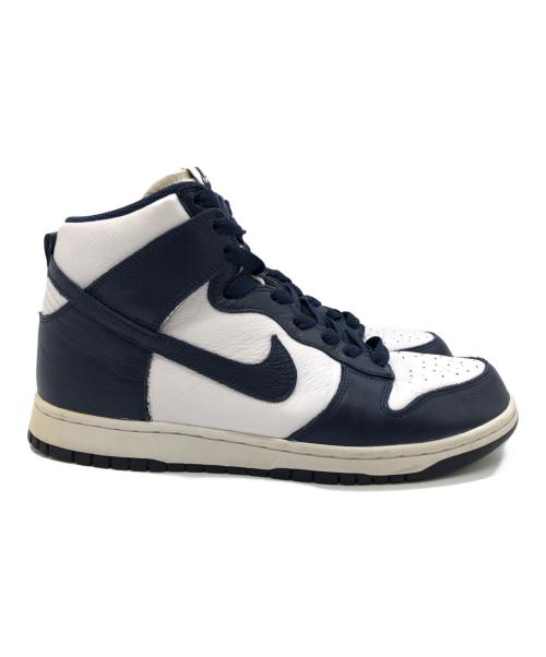 NIKE（ナイキ）NIKE (ナイキ) DUNK HIGH RETRO QS　ハイカットスニーカー ネイビー×ホワイト サイズ:SIZE 27cmの古着・服飾アイテム